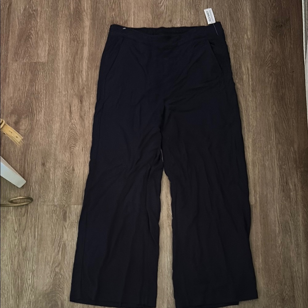 Blue Wide-Leg Pants